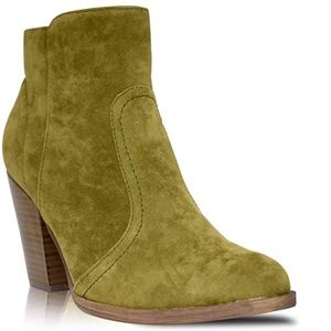 Olive colored booties 😍 NWB